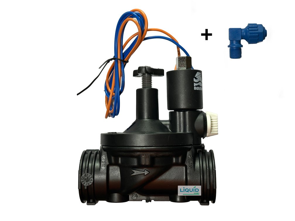 Electroválvula Bermad Serie 200 normal abierta vista frontal
